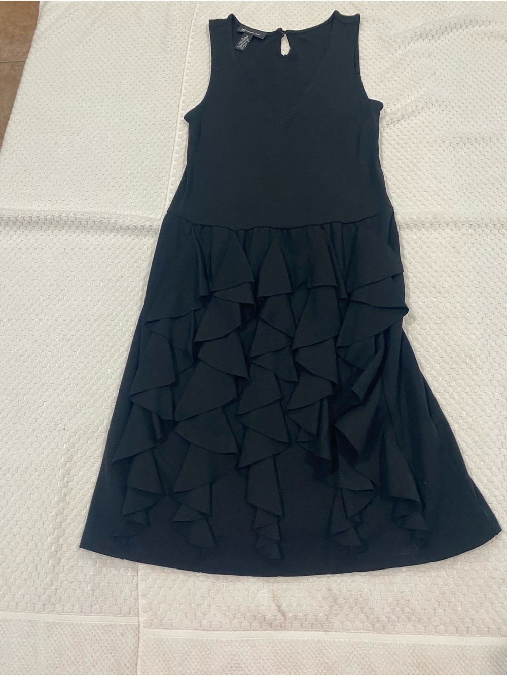 Women’s Black Ruffle Tank Dress